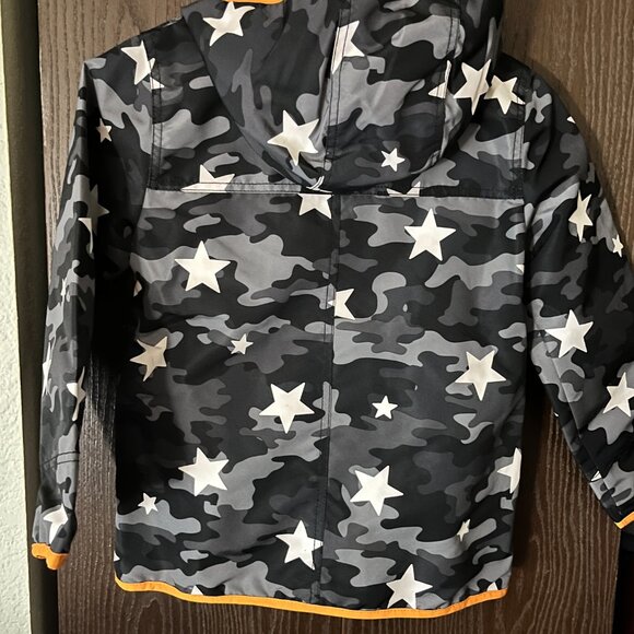 Wonder Nation Boys Camo Star Print Softshell Hooded Jacket (Size M) - Picture 4 of 4